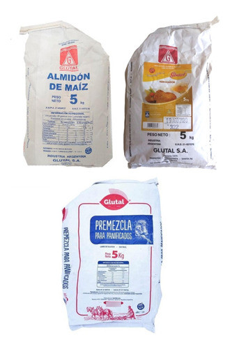 Combo 2 Glutal Sin Tacc Rebozador, F Maiz, Premezcla X5  C/u 0