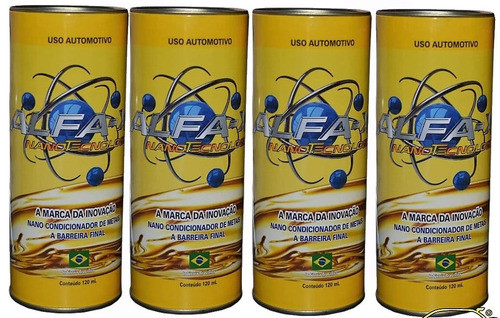 Kit C/4 Unidades Alfa-x Condicionador De Metais 120ml 0