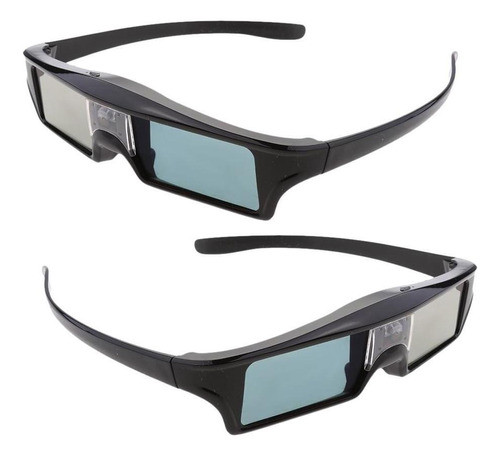 2 Óculos De Obturador Recarregáveis Ativos 3d Clear Hd 0