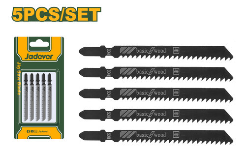 Set 5 Sierras Corte Madera 8tpi P/caladora Jadever Jdjb111c 1
