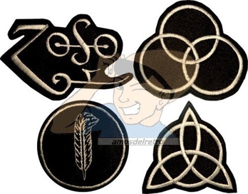 Parche Bordado Led Zeppelin Zoso Plant Musica Rock X Unidad 0