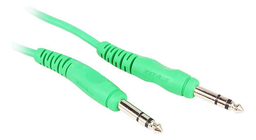Rockville Rctr106g 6' 1/4'' Trs A 1/4'' Trs Cable, Verde, 10 0