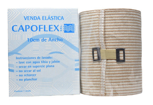 3 Unidades: Venda Elastica Rollo 10cm X 4mts Algodon Gancho 0