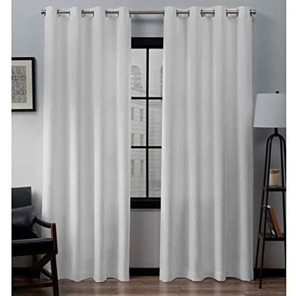 Exclusivo Home Loha Lino Ventana Cortina Panel Par Con Ojale 0