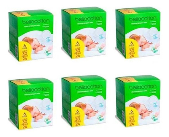 Kit 6 Absorvente Para Seios Bellacotton Super Conforto C/30 0 Kit 6 Absorvente Para Seios Bellacotton Super Conforto C/30 0