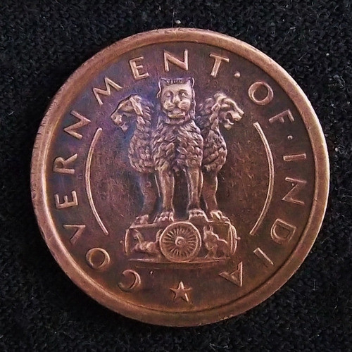 India 1 Paisa 1955 B Sc Km 1.4 Escasa - Caballo 1
