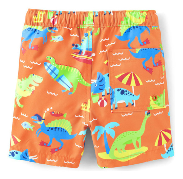 Calções De Banho Gymboree Dino Sun Glow Para Meninos, Tamanh 1