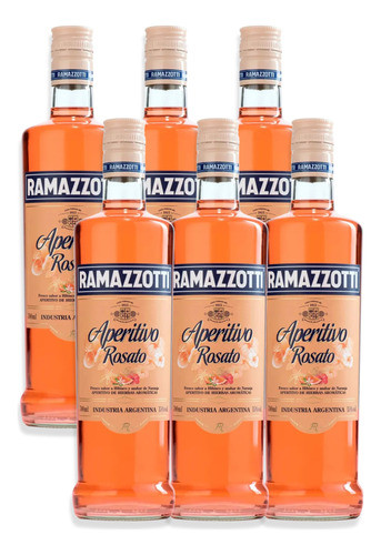 Aperitivo Ramazzotti Rosato Hierbas Aromáticas 700ml Caja X6 0