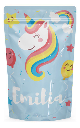Bolsas Golosineras Souvenir Personalizadas Unicornio X10 0