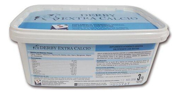 Derby Extra Calcio Sup. Calcificante Con Biotina 3kg 0
