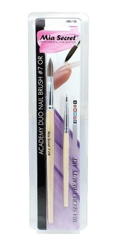 Pincel Estudiantil Duo # 7 + Liner - Mia Secret 0