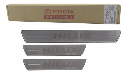 Zocalos De Aluminio Para Hilux Cabina Doble Originales Nuevo 0
