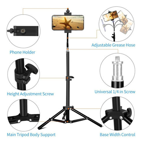 Trípode Para Teléfono Pixel De 20 Pulgadas Para iPhone, Para 1