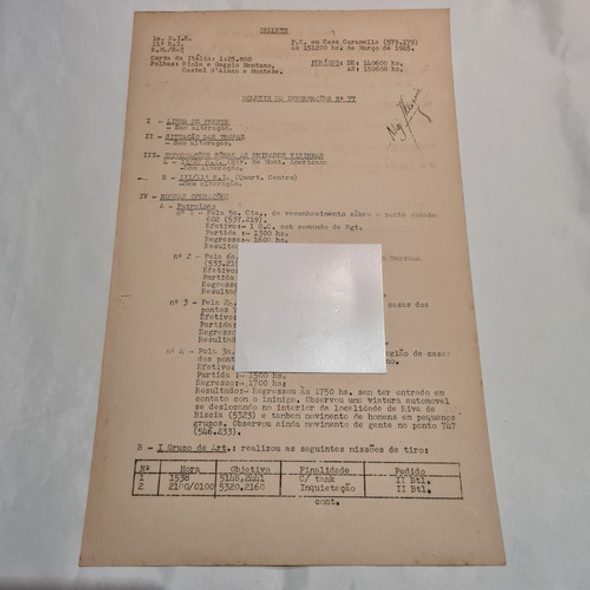 Raro Documento Secreto Feb Boletim Informações Nº77  Ww2 0