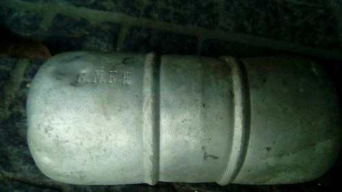 Antiguo Salvavidas De Aluminio Y Cinto De Cuero 1