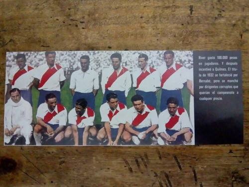 Recorte River Plate Año 1932 0