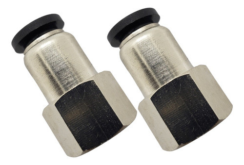Pack Acople Recto Neumático Rosca Hembra 1/4 Tubo 8 Mm X 2 0