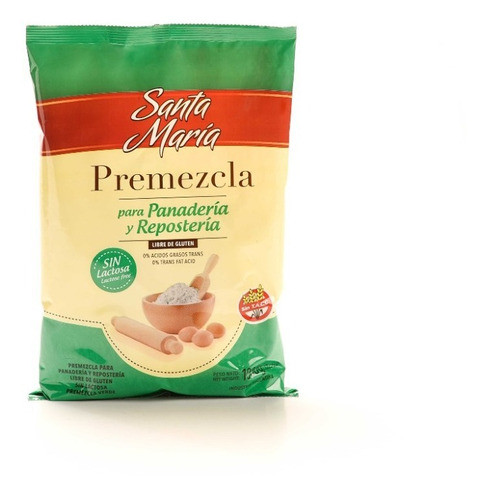 Premezcla Verde Santa María Sin Gluten Ni Lactosa 5 U X 1 Kg 0