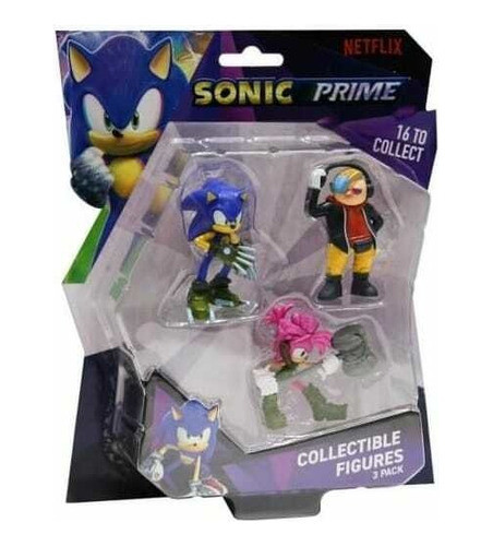 Figuras Coleccionables (x3) Sonic Prime Caffaro Son2020 0