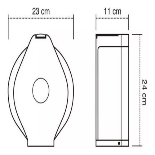 Dispenser Papel Higienico Jumbo Hasta 300mts Pvc 1