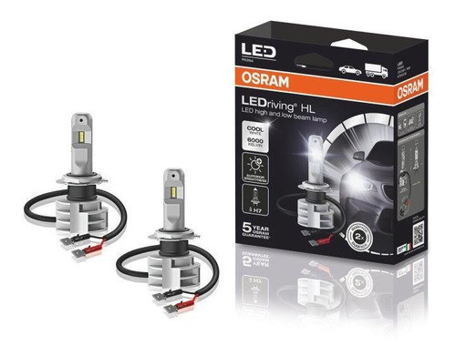 2 Lamparas Led Driving H7 6000k 14w Premium Osram 67210cw 0