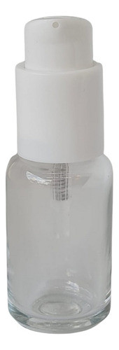 10 Frascos Organic 30ml Vidrio Con Dosificador Blanco 0