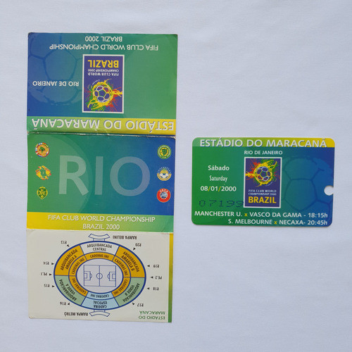 Ingresso Futebol Mundial Fifa 2000 Vasco X Manchester Folder 0