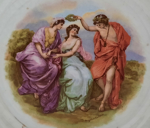 Antiguo Plato Porcelana Inglesa Johnson Bross 25cm 0