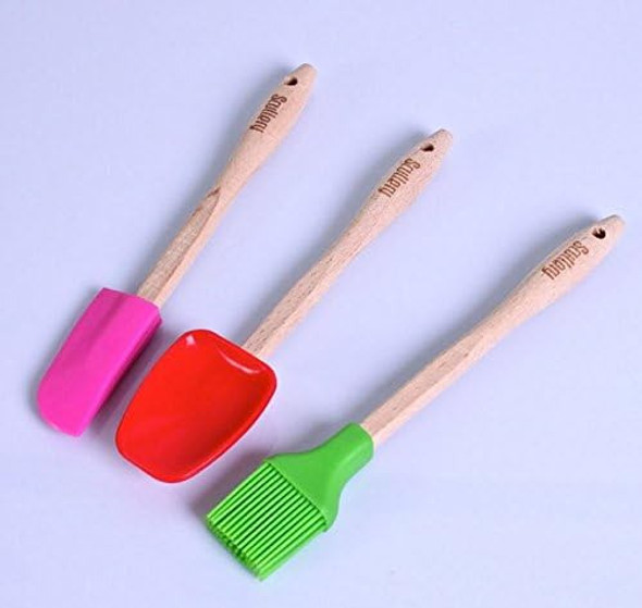 Espátula Cuchara Cepillo Utensilios  Cocina Silicona 0