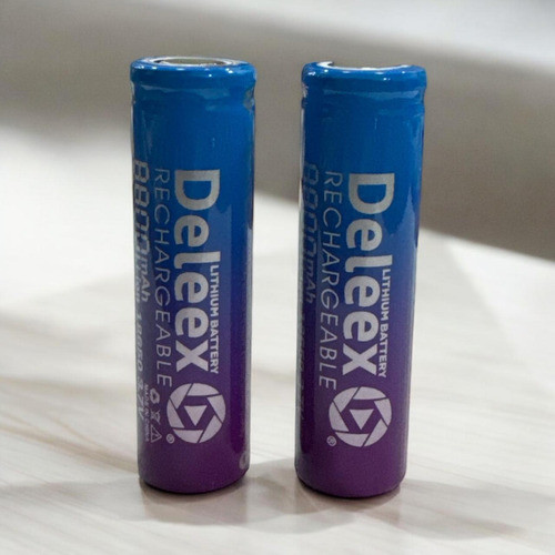 Pila Bateria 18650 Recargable Deleex 3.7v 8800mah Sin Teton 1