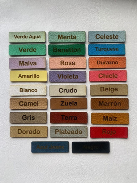 Etiquetas Eco Cuero Personalizadas X 50u (7x4 Cm) 1