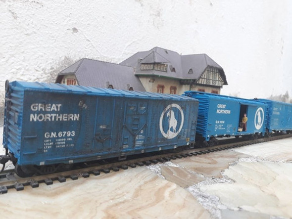 Gus Formacion Cargueros Great Northern Celestes H0 1