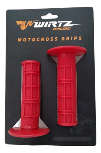 Puños Wirtz Mx Rojo -bmmotopartes 0