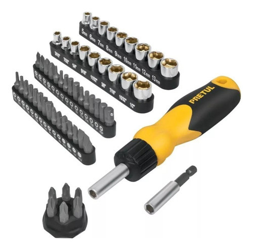 Kit 61 Ptas + Tubos C/ Destornillador Crique En Blister 0