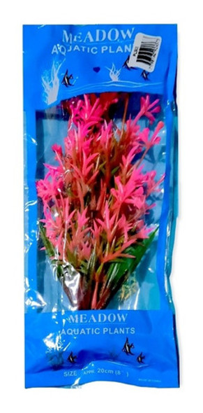 Planta Plástica 20cm - Decoración Acuario Pecera 0