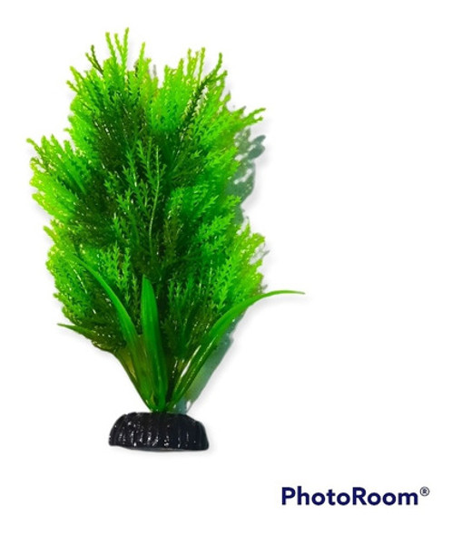 Planta Plástica 20cm - Decoración Acuario Pecera 1