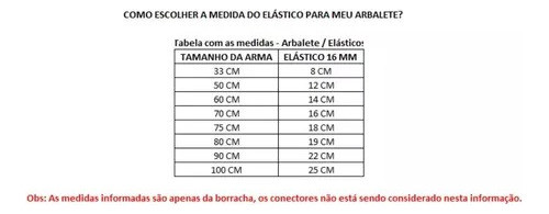 Borracha Elástico De Arbaletes Divecom 16 Mm - 12 Cm (par) 1