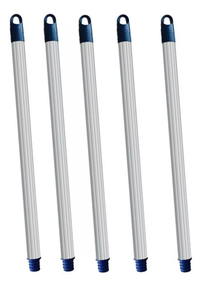 Kit 10 Cabos De Alumínio Pendurador Vassoura Rodo 1,50 Mt 0