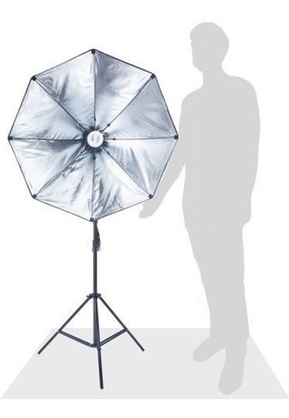 Softbox Luz Continua 70cm Octogonal C/ Pie Fotografía  Video 1