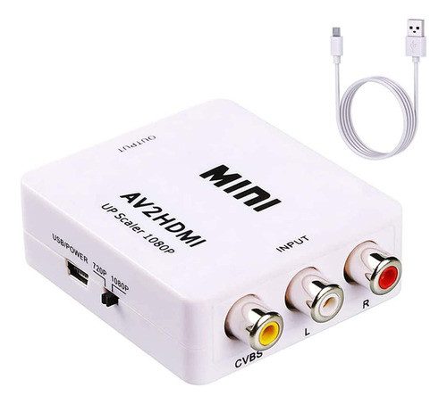 Conversor De Rca A Hdmi Para Tv/pc/ps3/stb/xbox/vhs - D 0