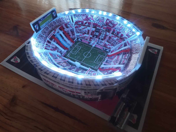 Maqueta Estadio River Plate Con Publico Y Luces Led 1