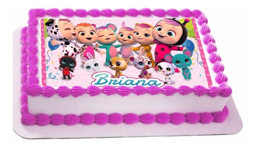 Láminas Papel Comestible Bebes Llorones P/ Tortas En Horas 0