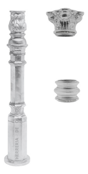 Adornos Para Columna 3'' Para Galería, Base Con Flor 1 Mts 0