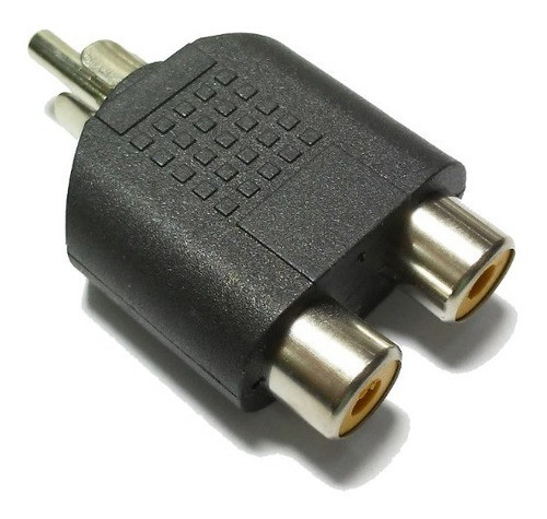 Combo 10 Adaptador Conector Rca Macho  A 2  Rca Hembra 1