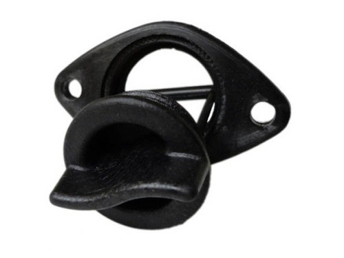 Conjunto Bujão Dreno 1 Polegada Preto Lancha Caiaque Barco 0