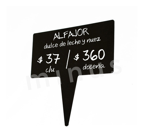 10 Cartel Porta Precio Pinche Comida- P/ Escribir- Grande 0