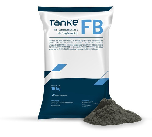 Cemento De Fragüe Rápido Alta Resistencia 15 Kg Seca En 4 Hs 0