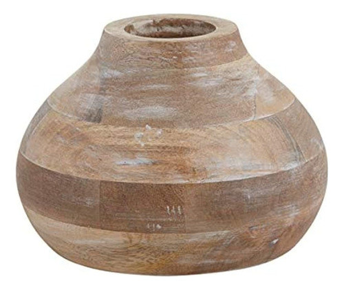 Jarrón De Flores De Madera Rústica De Marcas Creativas, Piez 0