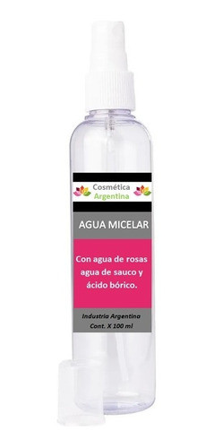 Agua Micelar C/ Rosas Sauco Ac Borico Apta Rostro Y Parpados 0