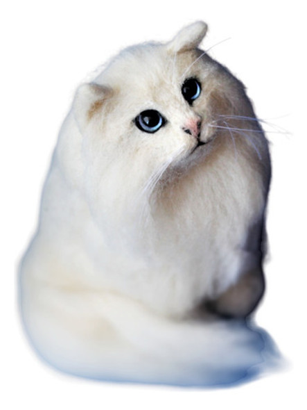 Muñeco Fieltro Agujado Gato Needle Felting 0